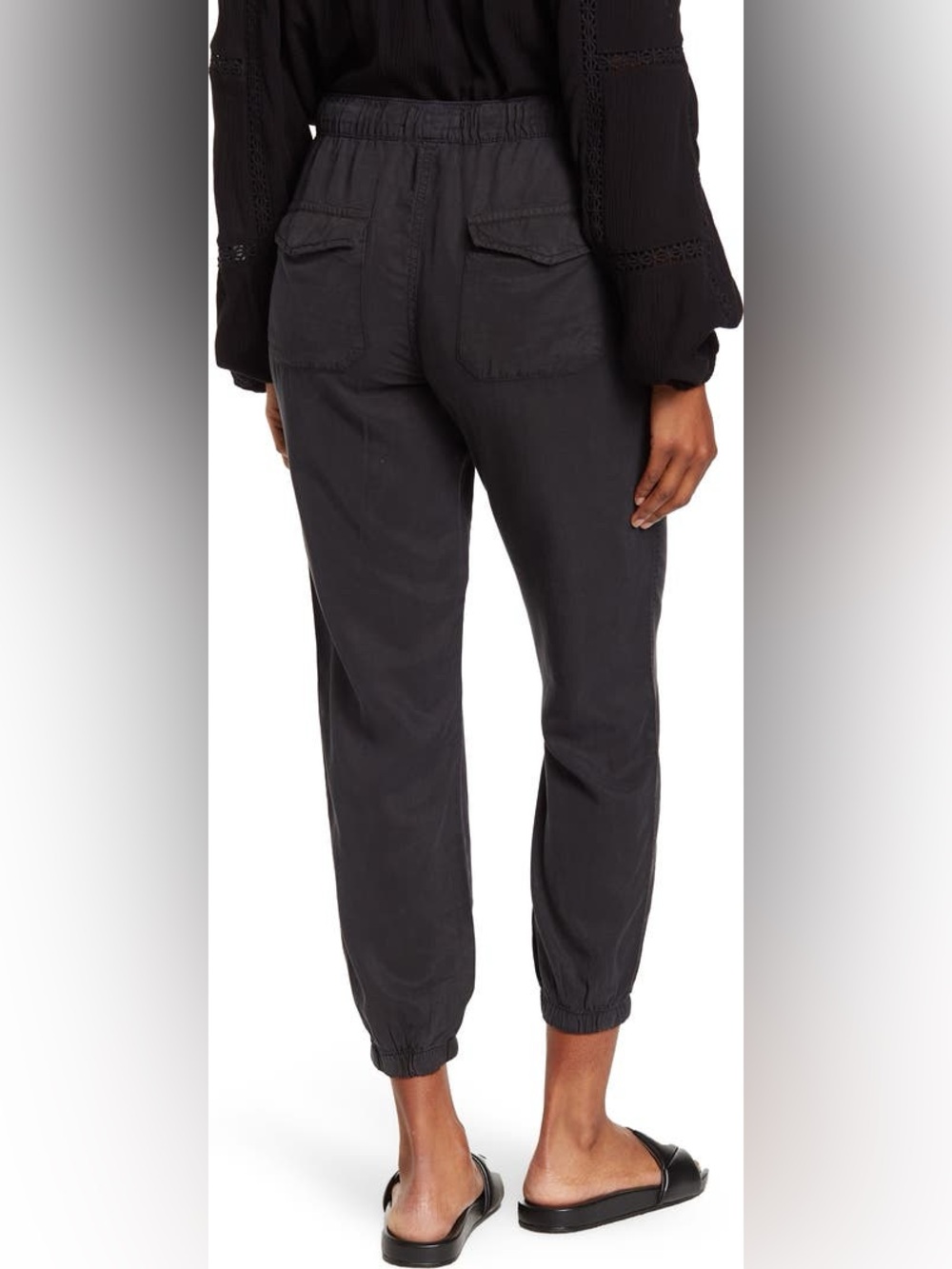 Nordstrom Rack Sanctuary Tencel® Crop Joggers in washed black size small